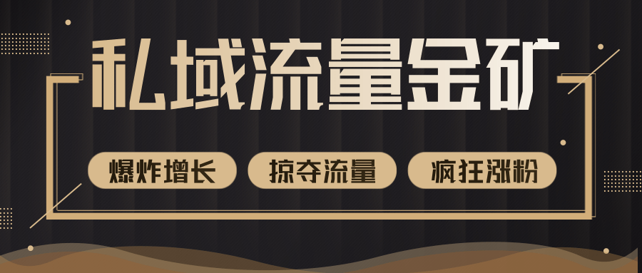 价值2200元私域流量的金矿，循环获取各大媒体精准流量，无限复制网红的精准流量！-天天项目库