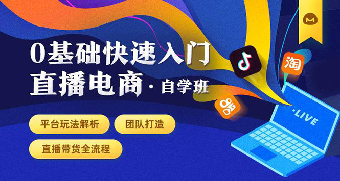 0基础快速入门直播电商课程：直播平台玩法解析-团队打造-带货全流程等环节-天天项目库