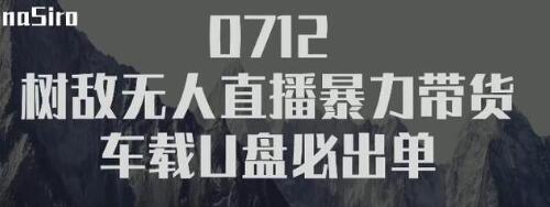 树敌‮习研‬社抖音无人直播暴力带货车载U盘必出单，单号单日产出300纯利润-天天项目库