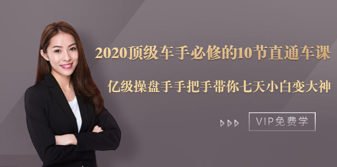 2020顶级车手必修的10节直通车课：亿级操盘手手把手带你七天小白变大神-天天项目库