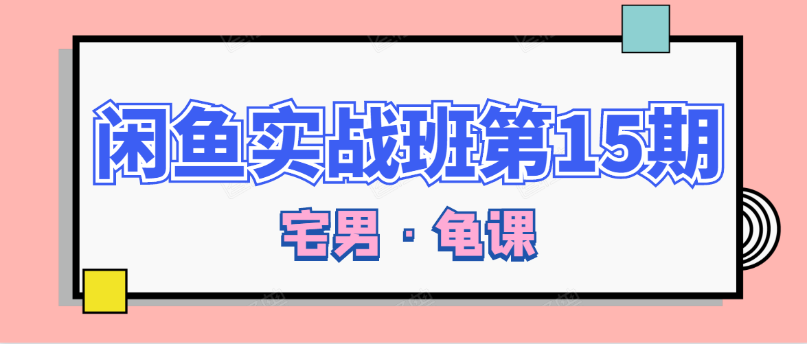 闲鱼无货源电商课程第15期，一个月收益几万不等-天天项目库