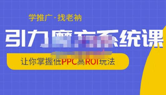 老衲·引力魔方系统课，让你掌握低PPC高ROI玩法，价值299元-天天项目库