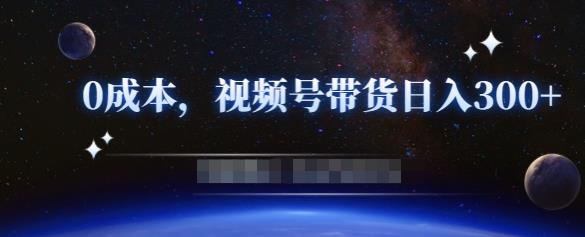 零基础视频号带货赚钱项目，0成本0门槛轻松日入300+【视频教程】-天天项目库