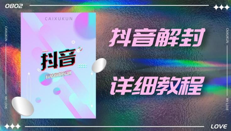 外面一直在收费的抖音账号解封详细教程，一百多个解封成功案例【软件+话术】-天天项目库