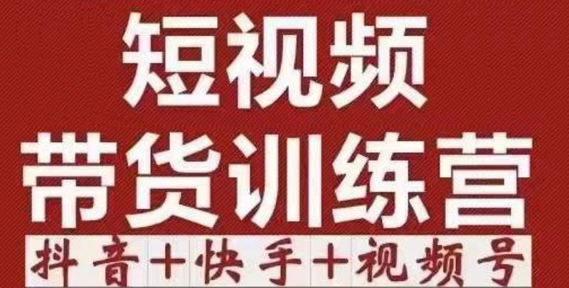 短视频带货特训营（第12期）抖音+快手+视频号：收益巨大，简单粗暴！-天天项目库