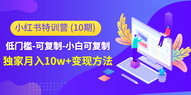 小红书特训营（第10期）低门槛-可复制-小白可复制-独家月入10w+变现方法-天天项目库