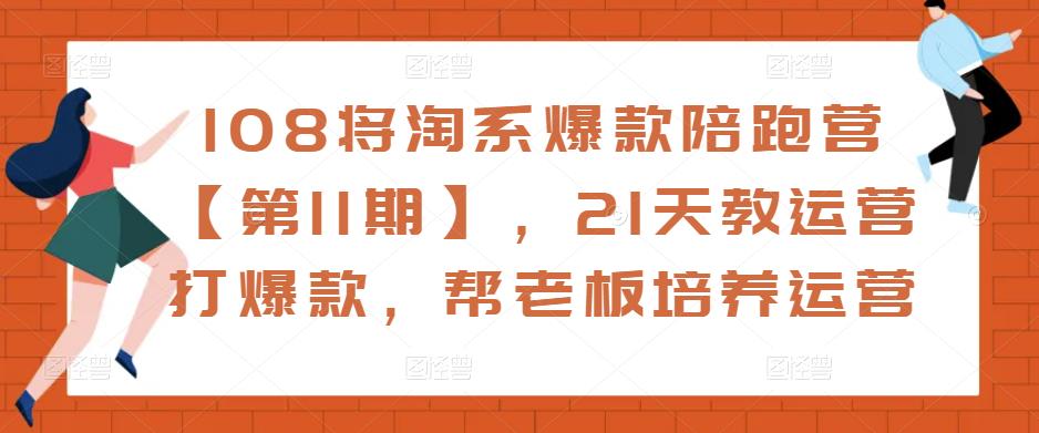 108将淘系爆款陪跑营【第11期】，21天教运营打爆款，帮老板培养运营-天天项目库