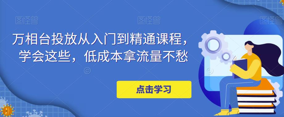 万相台投放从入门到精通课程，学会这些，低成本拿流量不愁-天天项目库