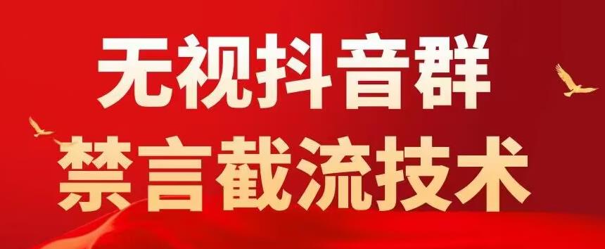 外面卖1500抖音粉丝群无视禁言截流技术，抖音黑科技，直接引流，0封号-天天项目库