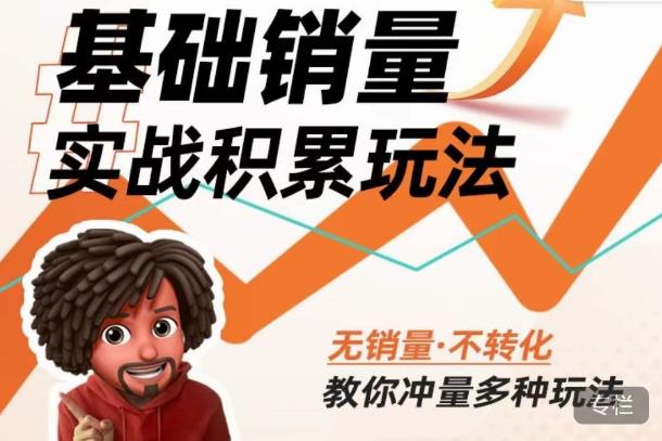 内功丨淘系基础销量实战积累玩法，无销量·不转化，教你冲量多种玩法-天天项目库