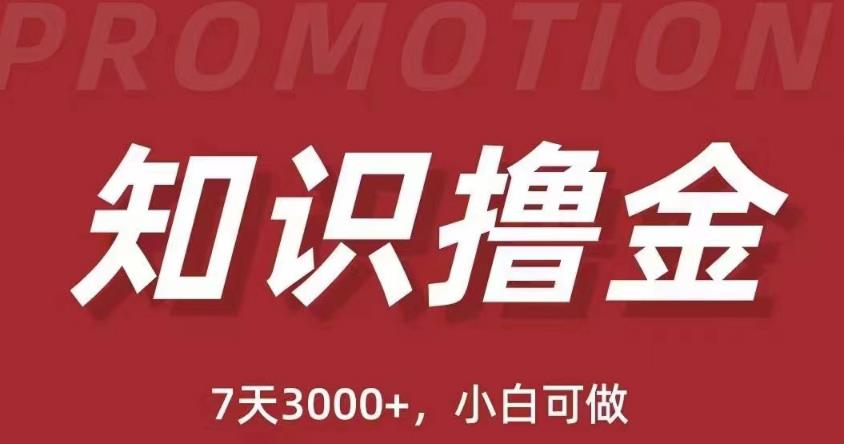 抖音知识撸金项目：简单粗暴日入1000+执行力强当天见收益(教程+资料)-天天项目库