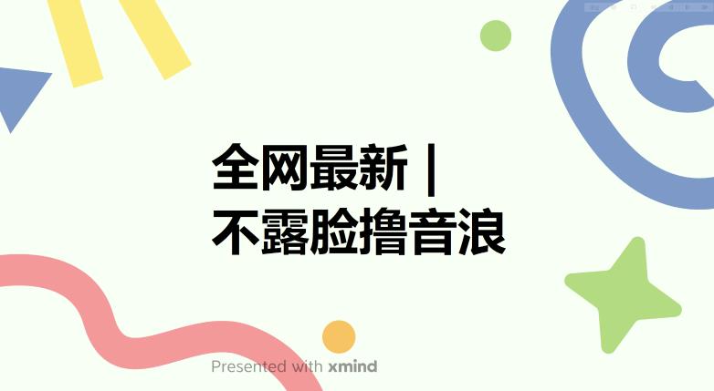 全网最新不露脸撸音浪，跑通自动化成交闭环，实现出单+收徒收益最大化【揭秘】-天天项目库