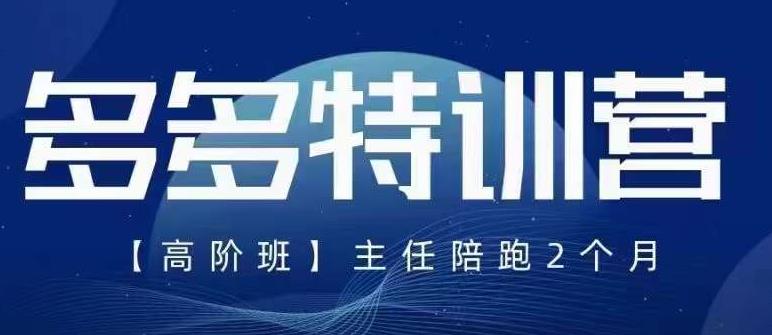 纪主任·5月最新多多特训营高阶班，玩法落地实操，多多全掌握-天天项目库