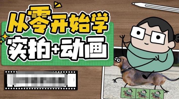 从零开始学实拍加动画，实拍加动画创意教程-天天项目库