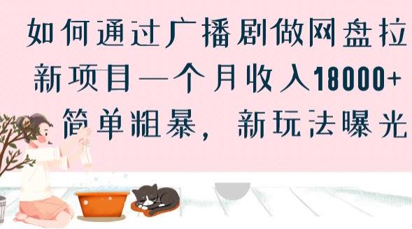 如何通过广播剧做网盘拉新项目一个月收入18000+，简单粗暴，新玩法曝光【揭秘】-天天项目库