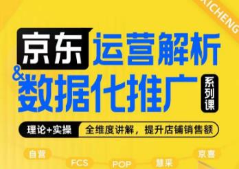 京东运营解析与数据化推广系列课，全维度讲解京东运营逻辑+数据化推广提升店铺销售额-天天项目库