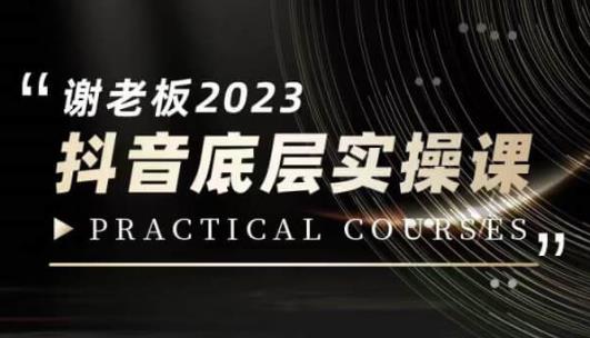 蟹老板·2023抖音底层实操课，打造短视频的底层认知-天天项目库