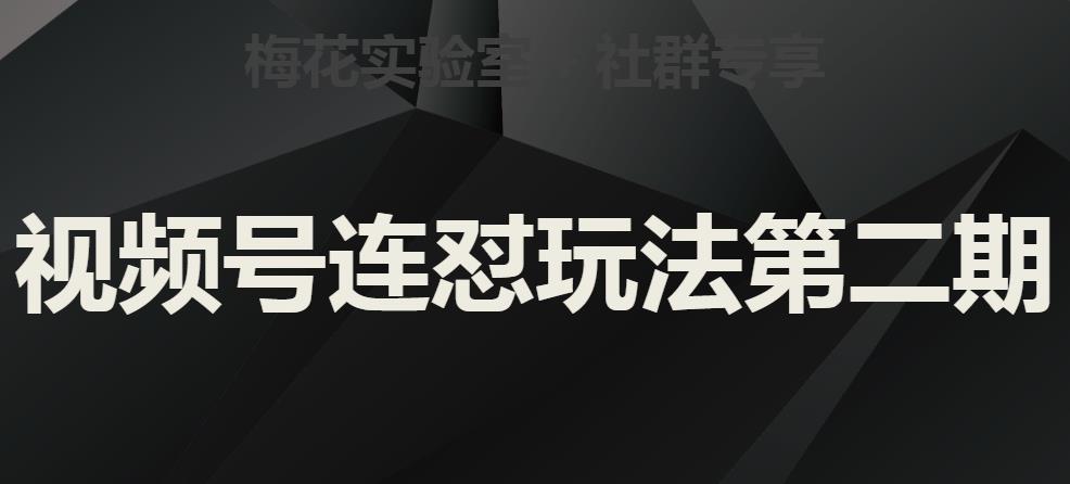 梅花实验室社群视频号连怼玩法第二期，实操讲解全部过程-天天项目库