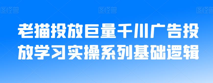 老猫投放巨量千川广告投放学习实操系列基础逻辑-天天项目库