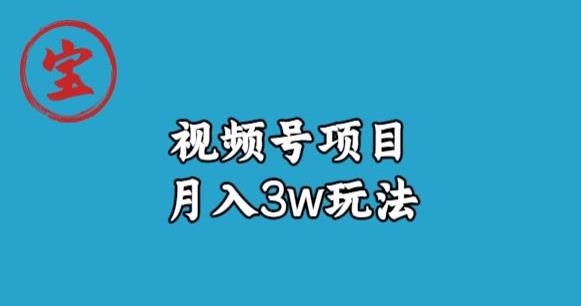 宝哥视频号无货源带货视频月入3w，详细复盘拆解-天天项目库