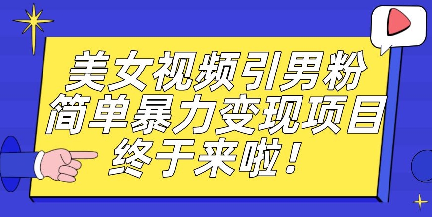 价值3980的男粉暴力引流变现项目，一部手机简单操作，新手小白轻松上手，每日收益500+【揭秘】-天天项目库