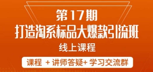 南掌柜-第17期打造淘系标品大爆款，5天线上课-天天项目库