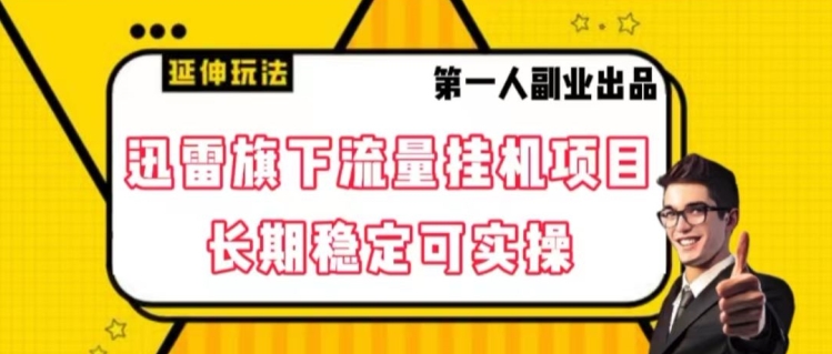 迅雷旗下流量挂机项目，长期稳定可实操【揭秘】-天天项目库