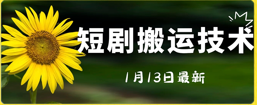 最新短剧搬运技术，电脑手机都可以操作，不限制机型-天天项目库