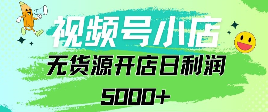 视频号无货源小店从0到1日订单量千单以上纯利润稳稳5000+【揭秘】-天天项目库