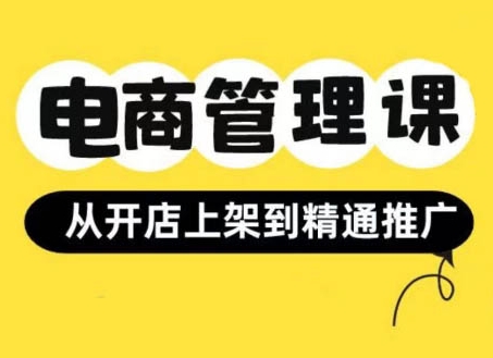 小红书&闲鱼开店从开店上架到精通推广，电商管理课-天天项目库