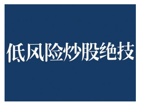 2024低风险股票实操营，低风险，高回报-天天项目库