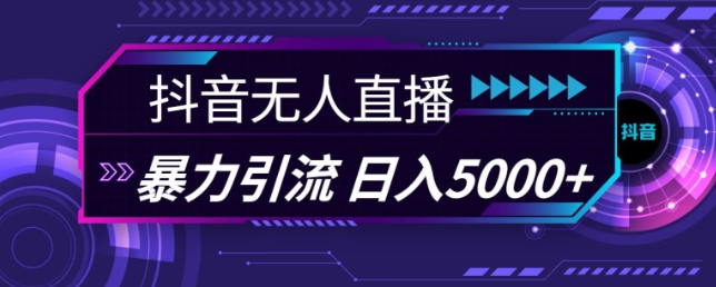 抖音快手视频号全平台通用无人直播引流法，利用图片模板和语音话术，暴力日引流100+创业粉【揭秘】-天天项目库