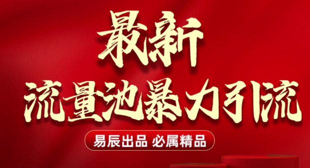 最新“流量池”无门槛暴力引流(全网首发)日引500+-天天项目库