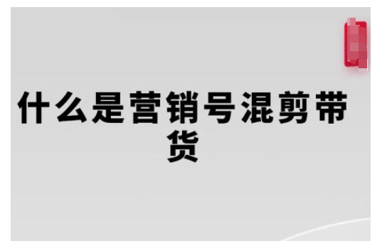 营销号混剪带货，从内容创作到流量变现的全流程，教你用营销号形式做混剪带货-天天项目库