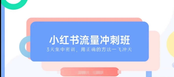 小红书流量冲刺班2025，最懂小红书的女人，快速教你2025年入局小红书-天天项目库