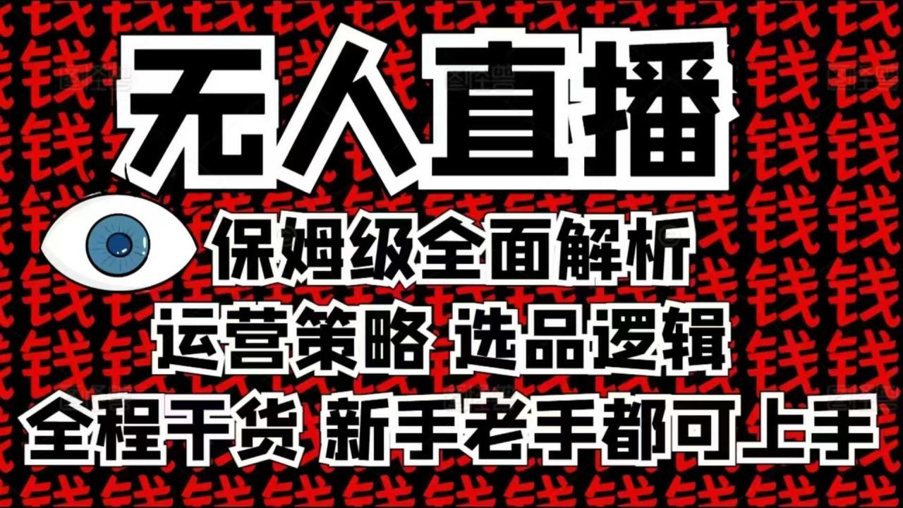 2025无人直播这么做就对了，保姆级全面解析，全程干货，新手老手都可上手-天天项目库