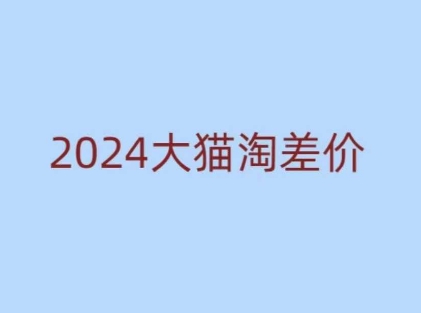 2024版大猫淘差价课程，新手也能学的无货源电商课程-天天项目库