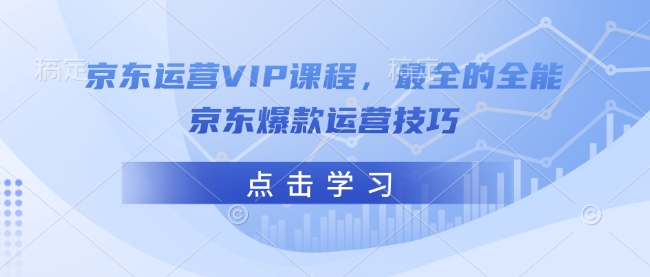 京东运营VIP课程，最全的全能京东爆款运营技巧-天天项目库