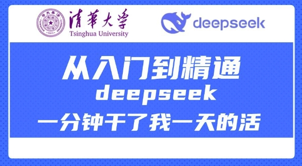 清华大学讲DeepSeek最全教程，从入门到精通，deepseek一分钟干了我一天的活-天天项目库